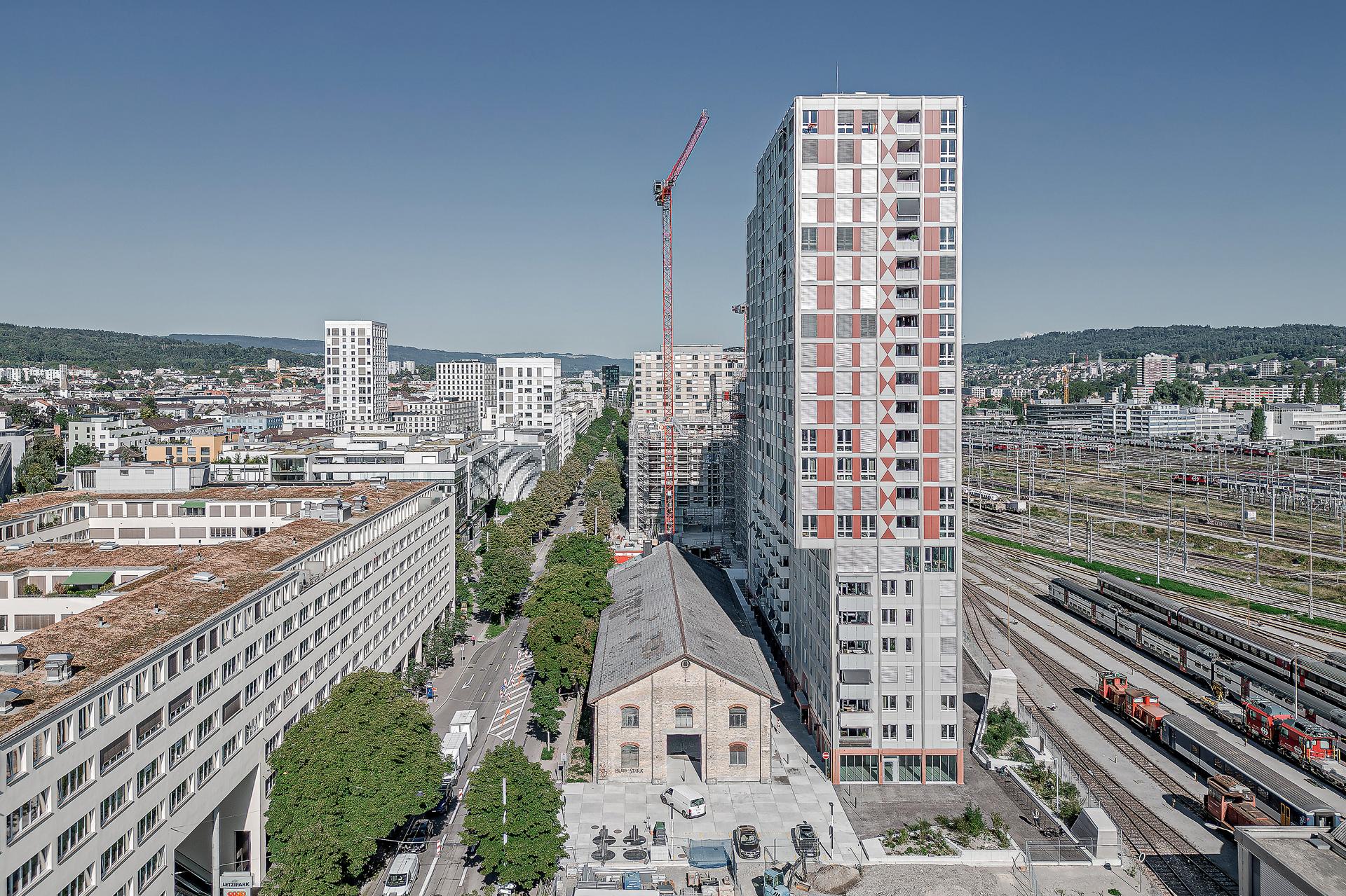 Letziturm Architekt Armin Semadeni Drohnenaufnahme